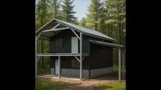 Discover the Ultimate 28x30 Gable Roof Barndominium Kit [With Porch & Lean-To]