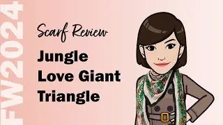Обзор шарфа Herm&egrave;s осень-зима 2024 | Jungle Love Giant Triangle от Роберта Даллета | Cranleyplace