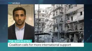 The War In Syria: Coalition calls for more international support