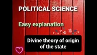 divine theory of origin of the state /political science/ theory/ origin theory / theories