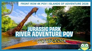 Jurassic Park River Adventure 4K Front Seat POV | Universal Studios Islands of Adventure