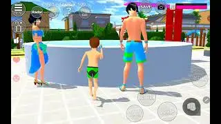 Короткая драма: Строительство бассейна в новогодний день #sakuraschoolsimulator #sakuragame