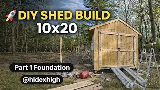 DIY 10x20 Shed Build Solo - Part 1: Foundation & Floor