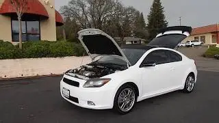 Видеообзор и осмотр спортивного купе Scion TC 2007 года.