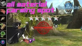 Toram Material Farm Best Spot Metal, Cloth, Beast, Wood, Medicine, Mana | Toram Material Farming