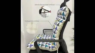 1pc Plaid Ergonomic Office Chair Cushion