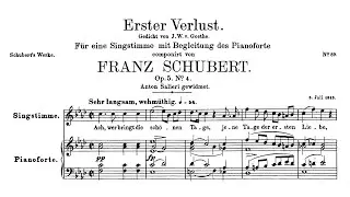 Schubert: Erster Verlust, D.226 - Peter Schreier, Walter Olbertz, 1965 - MHS 3380