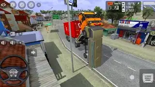 CRAZY ACCIDENT ON SINGLE ROAD WITH 14 TYRES TRUCK | PART 2 &ndash; BUS SIMULATOR INDONESIA