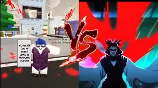 JUJUTSU SHENANIGANS PERSONAJE VS ANIME(CHOSO)#jujutsushenanigans #roblox 