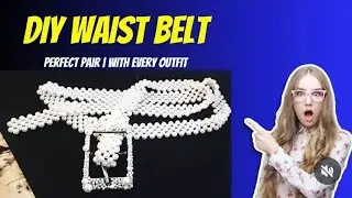👉 DIY Beaded Pearl Waist Belt | Handmade Pearl Belt for Dresses | Easy Waist Belt Tutorial #diy 