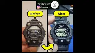 [Modified Casio] Modding Lennard's Casio GShock GW-7900B from negative to positive display