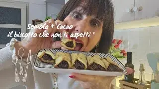 Biscotti di Semola Ripieni al Cacao 🍪 | Senza Burro, Pronti in 7 Minuti
