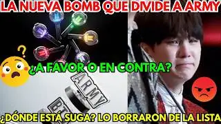 🔴Nueva ARMY BOMB divide al fandom. Y por qué SUGA fue excluido de la votación sin explicación?😡