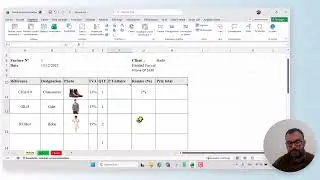 Facture Excel &ndash; TVA par article, quantit&eacute;s, prix unitaire et remise