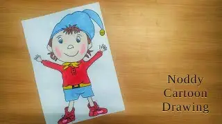 How to Draw Easy Noddy Cartoon Drawing  | Beginners drawing | Step by step for Kids
