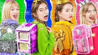 Poor Vs Rich Vs Giga Rich Vs Ultra Rich Girl At School! Types Of Students At School