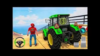 Tractor Stunts : GT Mega Ramp Android Gameplay