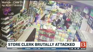 Store clerk brutally beaten