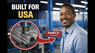 20ft Auto Sheet Metal Folder | Trim & Gutter Bending Machine. #amecovietnam #steelbending #folding