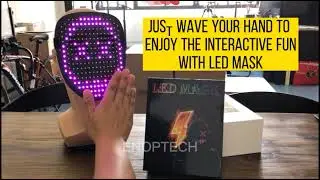 2022 LED MASK IINTERACTIVE SENSOR VERSION FOR HALLOWEEN/PARTY/EVENT/SHOW