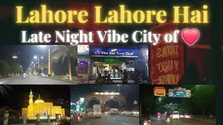 Lahore Night Journey |Beautiful Street Lights & Park View City Tour Lahore street scene night vibes 