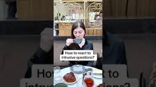 How to react to intrusive questions? #shorts #etiquette #boundaries