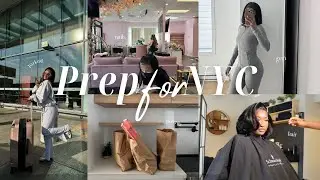 Prep & Maintenance vlog for NYC trip | outfit planning, hair, nails, gym & more!