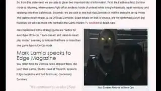 Black Ops Nazi Zombie HORDE Mode !! All New Info !!