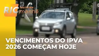 Vencimentos do IPVA 2026 come&ccedil;am hoje no Paran&aacute; e pagamento em cota &uacute;nica tem 6%