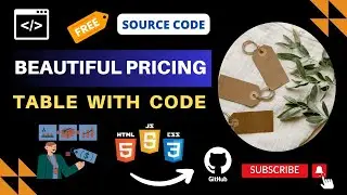 Day 21 | Beautiful Pricing Table Using HTML CSS & JS Free Source Code | Link in the Description |