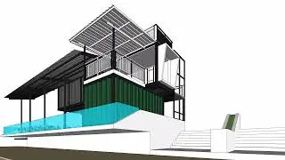 Cafe Sea Side - Container Cafe - Design Concept #smallhome #affordablehome #freehomedesign