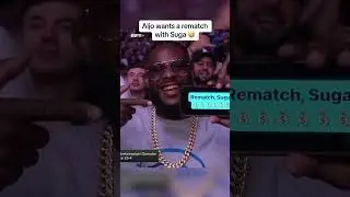 Aljo called for the rematch with Suga 😅 #UFC293