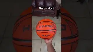 BEHOLD the FIRST led basketball EVER🤯 #basketball #glowing #prototype #product #led #glowinthedark