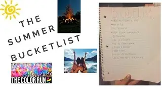 2017 Summer Bucketlist