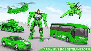 Army Bus Robot Car Game 3D 2022