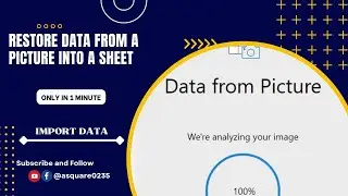 How to Extract Data From An Image Into An Excel Sheet with Example | Data From Picture