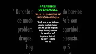 TOP 5 BARRIOS PELIGROSOS de CATALUNYA | SABADELL #daveexplora #sabadell #barcelona