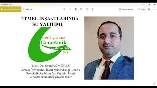 Temel İnşaatlarında Su Yalıtımı