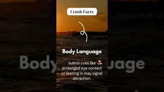 Subtle Signs of Attraction: Eye Contact & Body Language #shorts