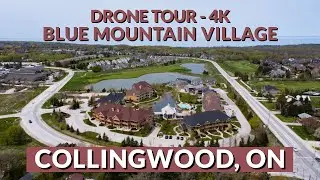 Soaring Above Blue Mountain Village ⛰️ | 4K Drone Footage of Collingwood, Ontario! 🌲✨