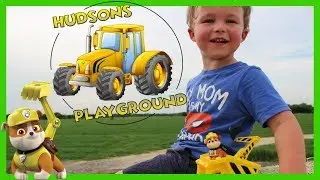 Rubble Paw Patrol adventure on the farm for kids | Tractors for children
