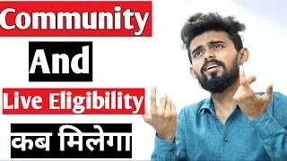 Problem Solved | How to enable community tab | Live eligiblity problem solved |