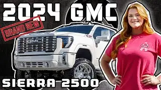 Поднятый GMC Sierra 2500 2024 года, полная сборка | Поднятый, подобранный по цвету и тонированный