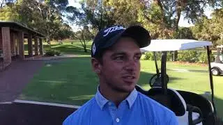 David Micheluzzi after day one of the 2018 Men&rsquo;s Australian Amateur Championship