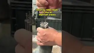 Installing rubber heads is also an important process#heatingelements #tubularheater #chinafactory