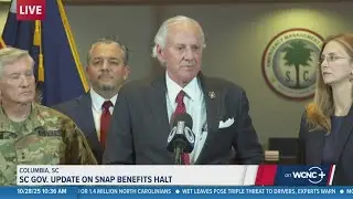 SC Gov. McMaster gives update on SNAP benefits halt