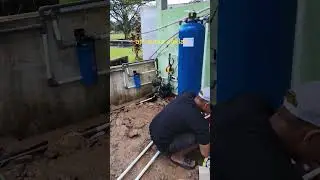 menyaring air sumur coklat untuk masjid #music