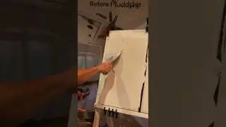 No sand drywall mud. Never sand again. #mud #drywall #repair #trowel #contractor
