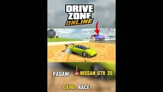 😯OMG‼️PAGANI VS NISSN GTR 35🔥DRAG RACES||DRIVE ZONE ONLINE||DRIVE ZONE ONLINE MOBILE GAMEPLAY.