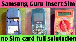 Samsung Guru 1200 Insert Sim problem. full salutation.